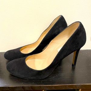 LK Bennett black suede heels